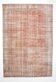 7x10 Floral Bordered Red & Beige Vintage Area Rug, 206x306Cm