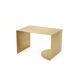 Table d'appoint arquée en laiton brossé – fabriquée à la main par Veliento