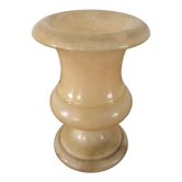 Alabaster candle holder