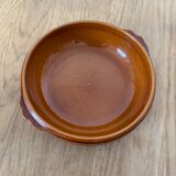 Plat rond en grès