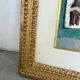 Framed nude oil painting