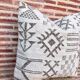 Handmade Berber wool cushion: Moroccan Kilim cushion (45x45cm)