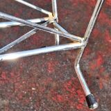 Vintage chrome metal magazine rack