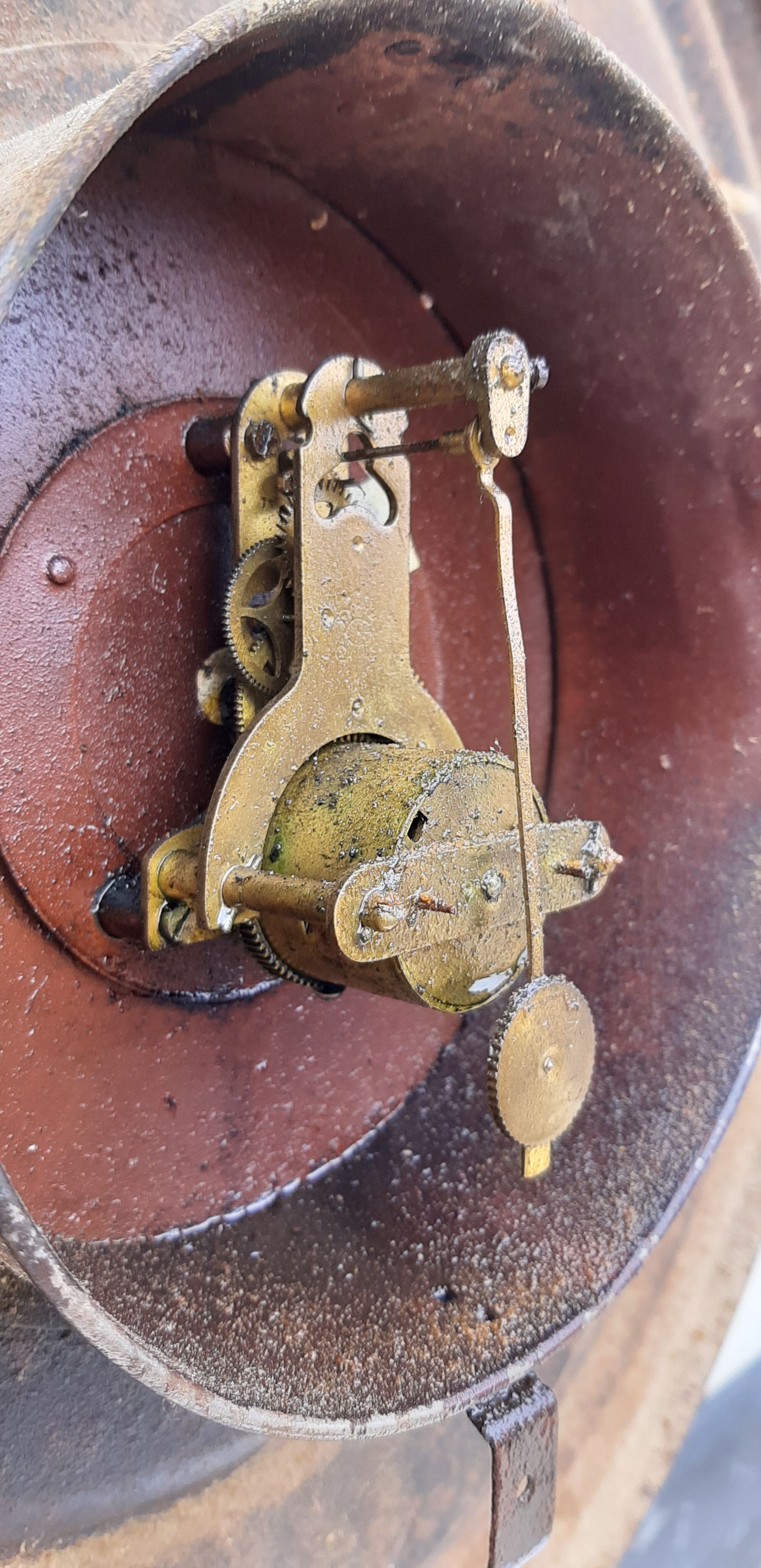 Industrial Wall Clock in Tole