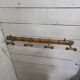 Bamboo wooden coat rack with 4 hooks, 1950s.