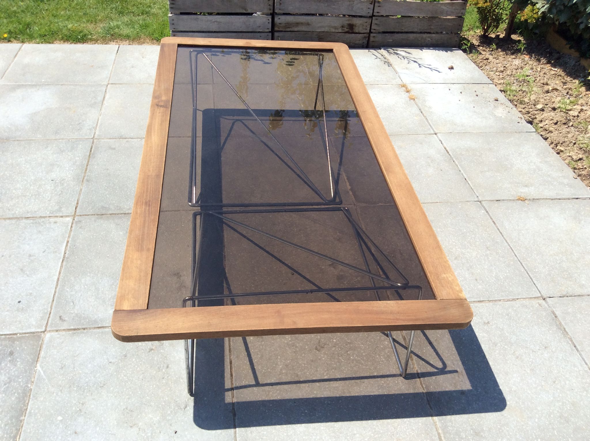 Table basse et haute tréteaux
