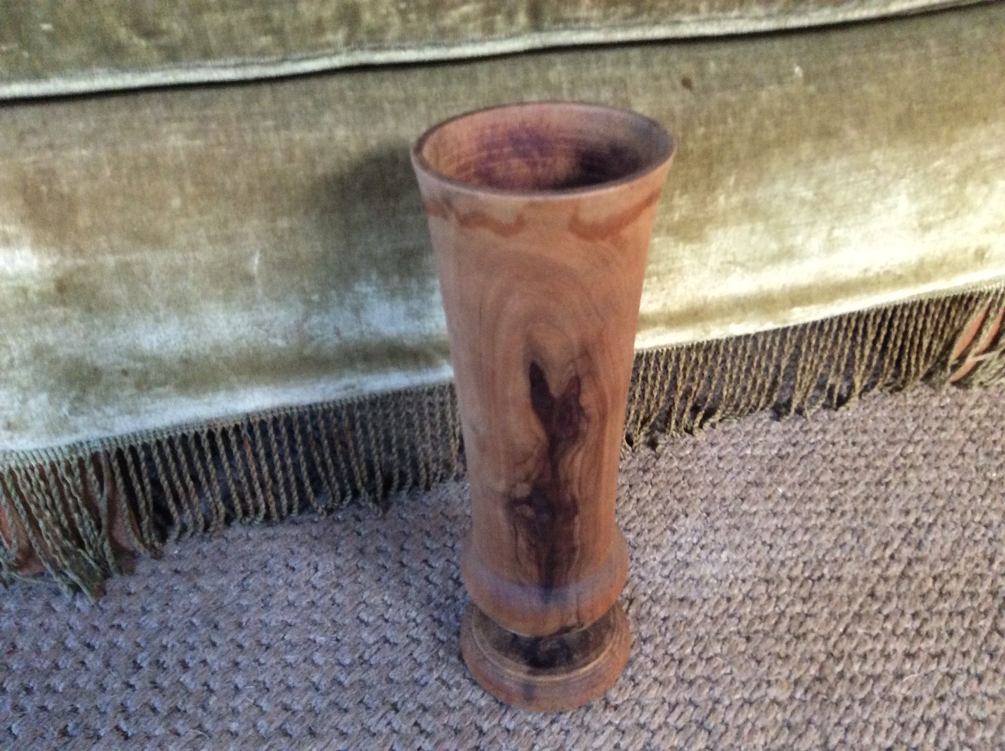 Wooden vase