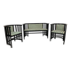 Fledermaus seating group by Josef Hoffmann, produced by Wittmann Vienna.