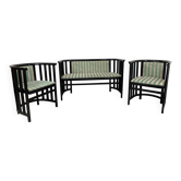 Groupe d'assise Fledermaus par Josef Hoffmann ex. par Wittmann Wien