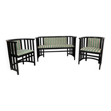 Groupe d'assise Fledermaus par Josef Hoffmann ex. par Wittmann Wien