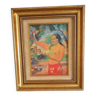 Reproduction on canvas - Eu haere ia oe by Paul Gauguin