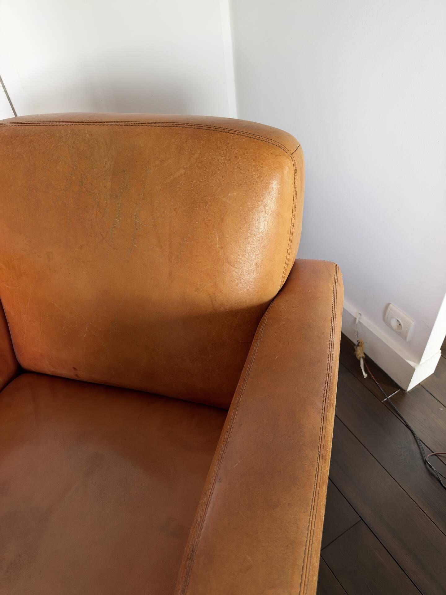 Leather armchair