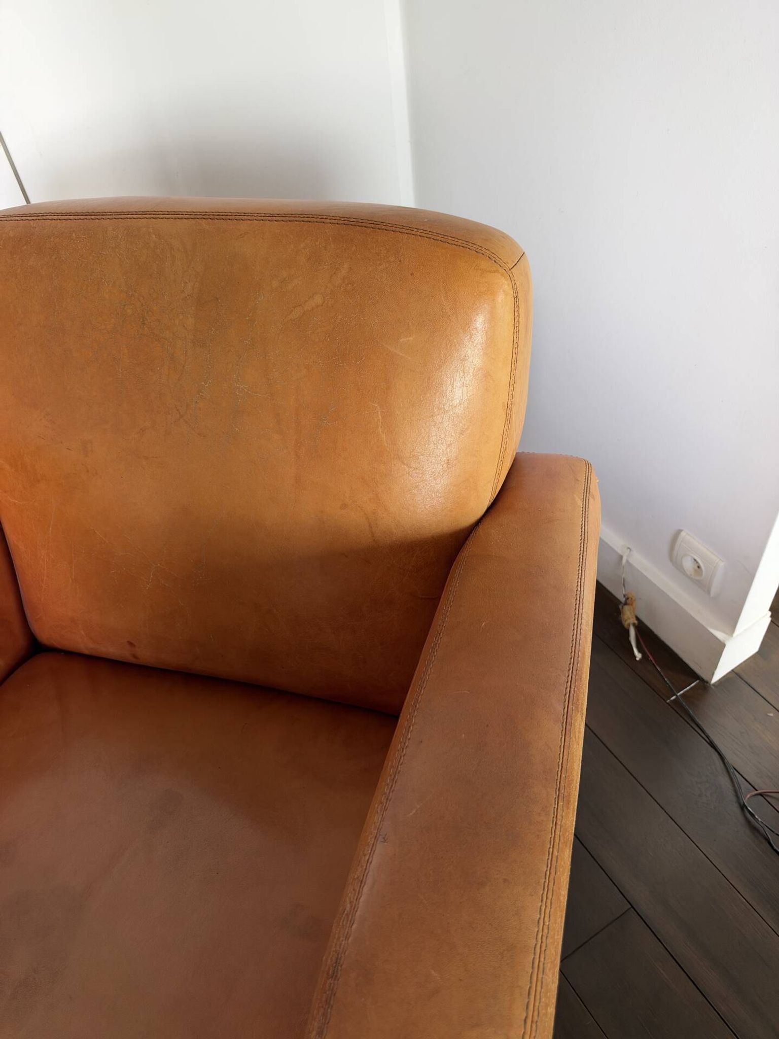 Fauteuil en cuir