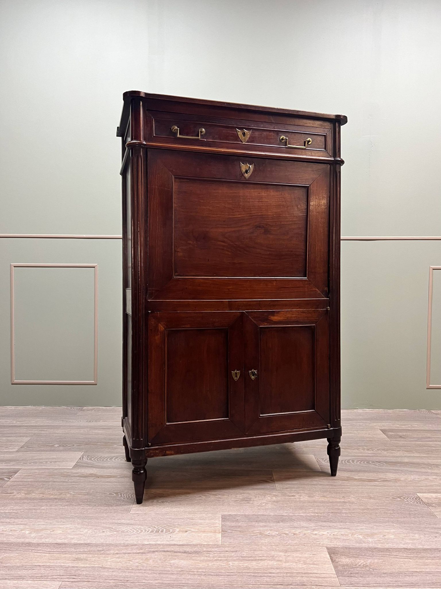 Mahogany Secretary Louis XVI XIII Eme Century