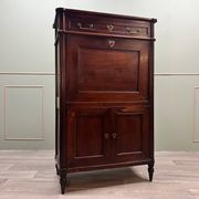 Mahogany Secretary Louis XVI XIII Eme Century