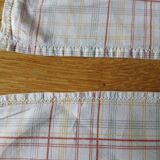 6 antique checkered napkins