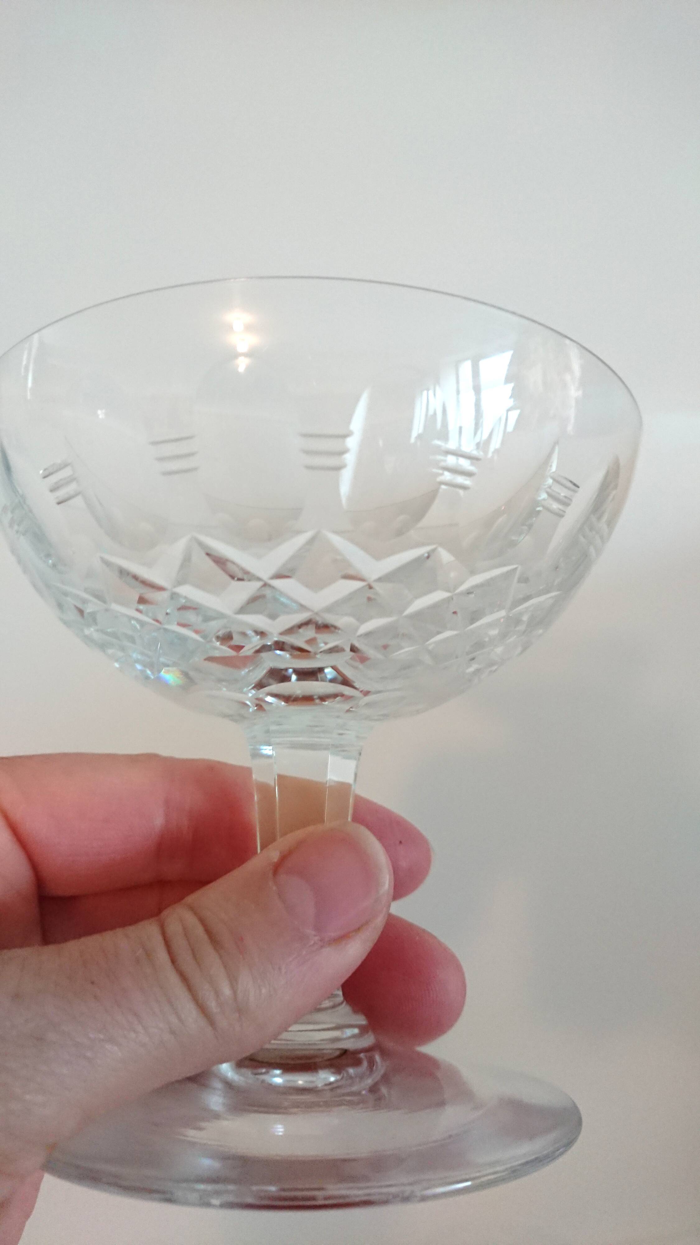 10 glasses of champagne - Lorraine crystal