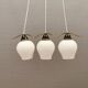 Old chandelier/hanging lamp with three light sources. Danish, design