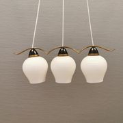 Ancien lustre / lampe suspendue avec trois sources lumineuses. Danois, design