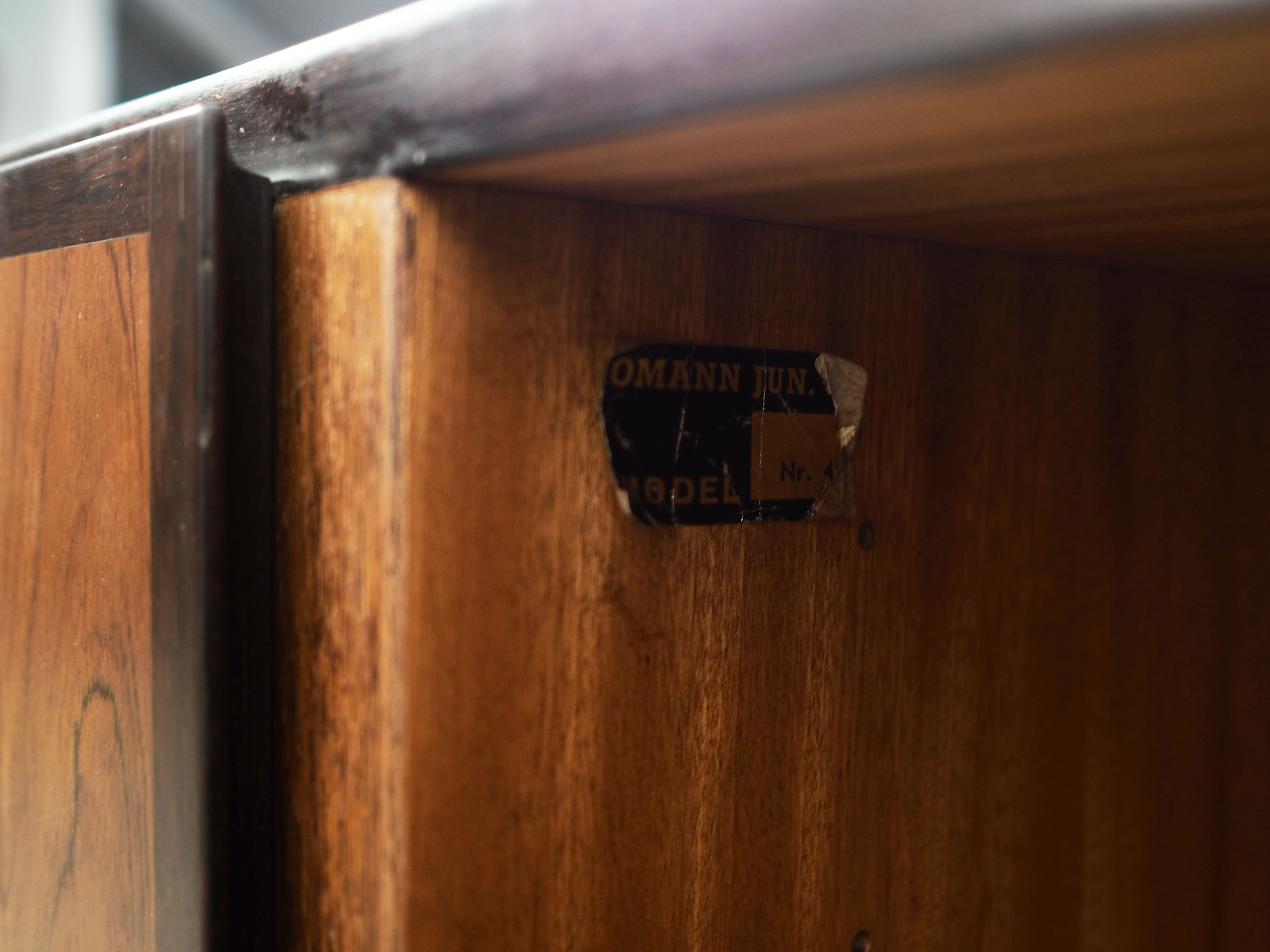 Commode en palissandre, design danois, années 1970, Omann Jun