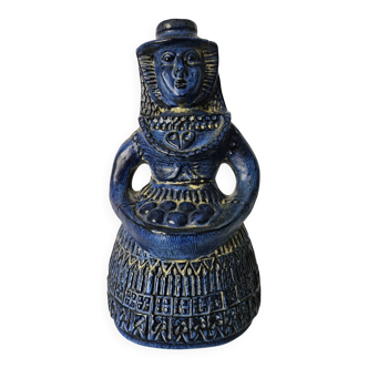 Ceramic figurine of a woman with a basket of fruit, Germany, 1960s