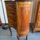 Commode galbée demi-lune en marqueterie – style Louis XV, fin XIXe siècle