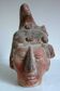 Large sculpture of Maya king Pakal's head, Mexico.