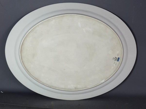 Plat porcelaine Royal Copenhague vers 1920-1935 48x36 cm SB2