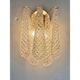 Applique murale en or italien avec verre Murano Conchiglie par Simoeng, ensemble de 4.