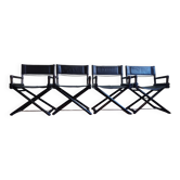 Fauteuils Safari Regiestühle X-Chair de McGuire, 50er Jahre, 4er Set