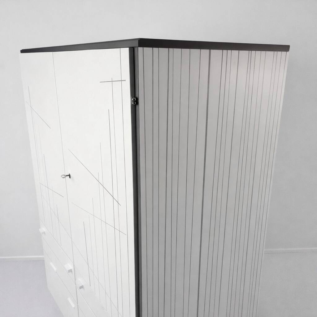 Vintage wardrobe in ash by Francisek Mezulanik, 1970.