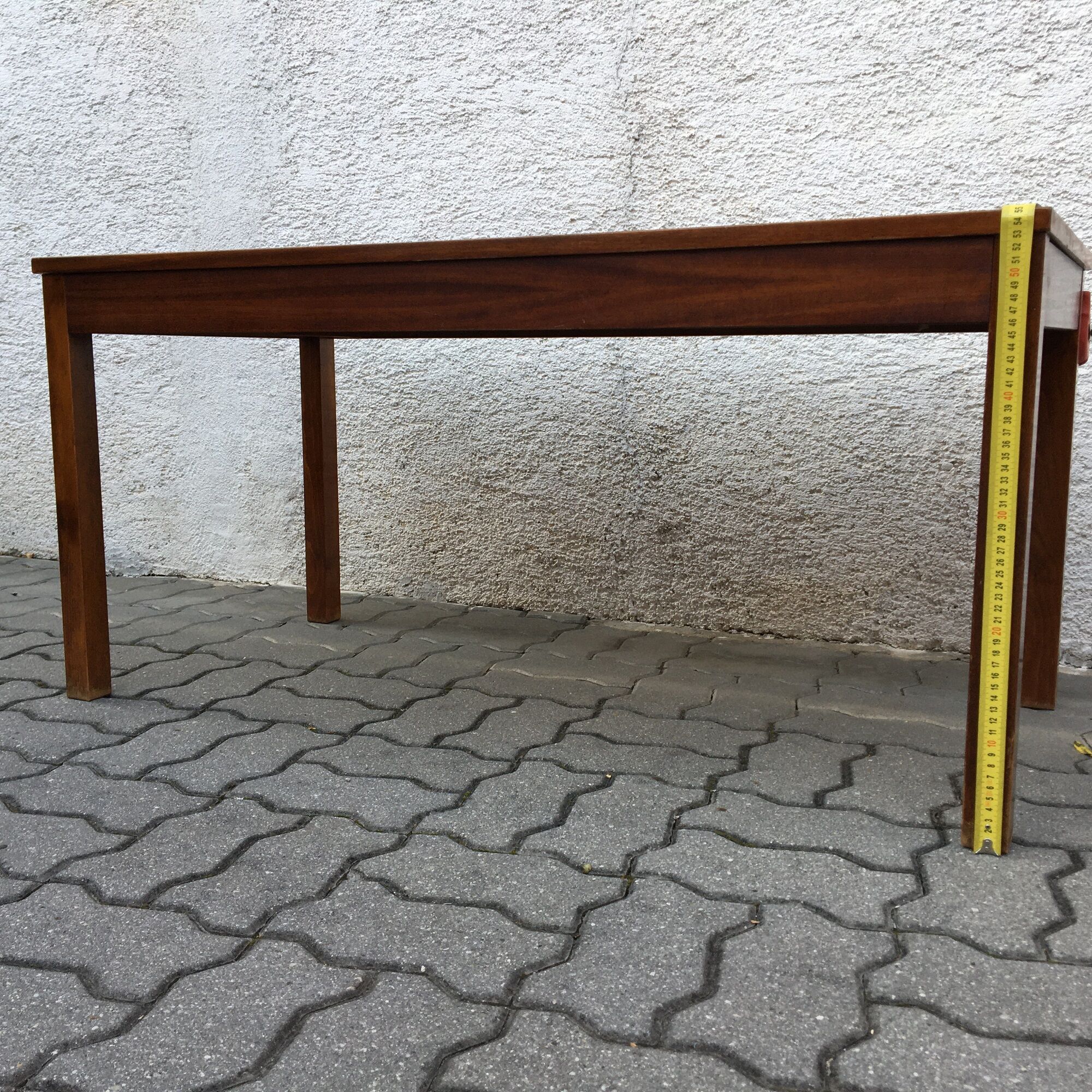 Vintage interier praha coffee side conference table polished angara 70s
