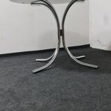Vintage round white dining table