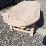 Large solid oak table with extensions