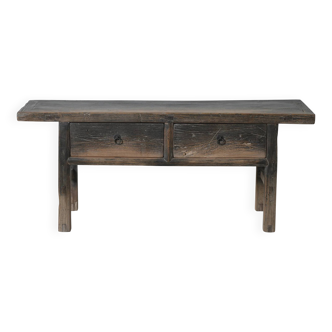 Longnan - Antique Chinese elm console with drawers no. 3