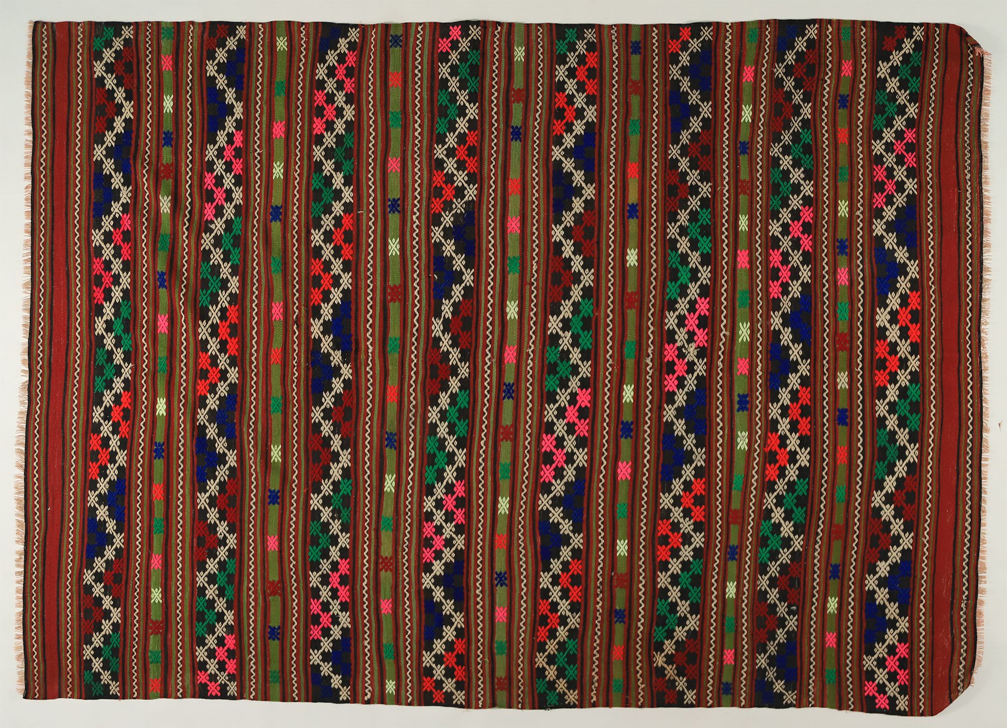 Anatolian handmade kilim rug 250 cm x 174 cm
