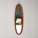 Wall mirror in teak Italy 1950 141x39cm