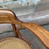 Viennese curved wood armchair Fischel circa 1920