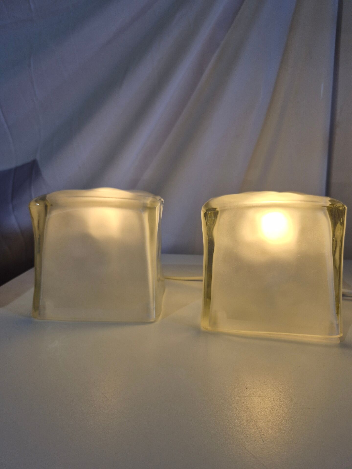 Ice cube IKEA lamp glass Iviken 1990s