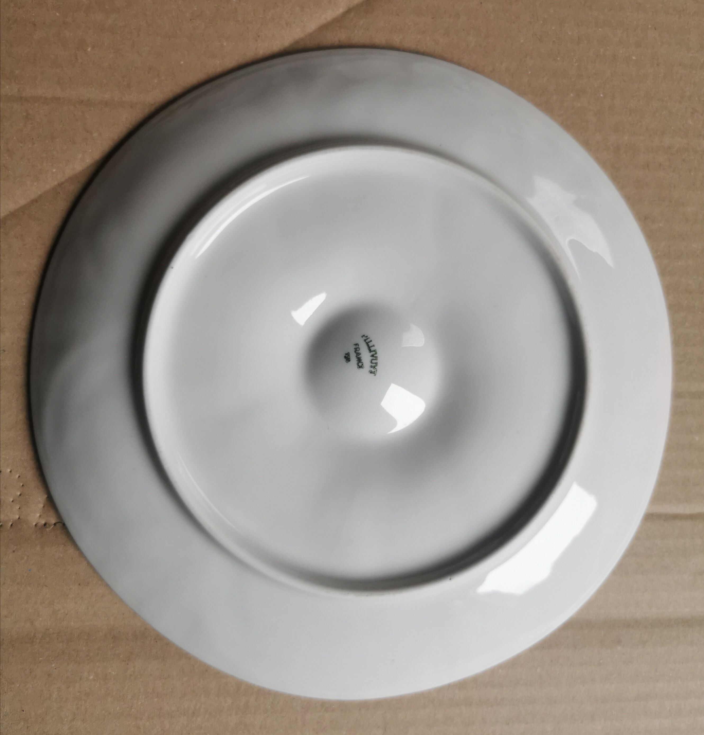 Ensemble de 6 assiettes Pillivuyt porcelaine blanche