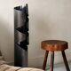 Large sculptural lamp in chrome-plated and brushed metal, 1970s design