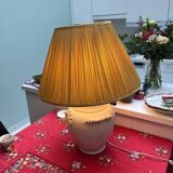 Provençal style lamp with silk shade