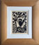 Jean-henri brossat (1946). the 3 faces. linocut.