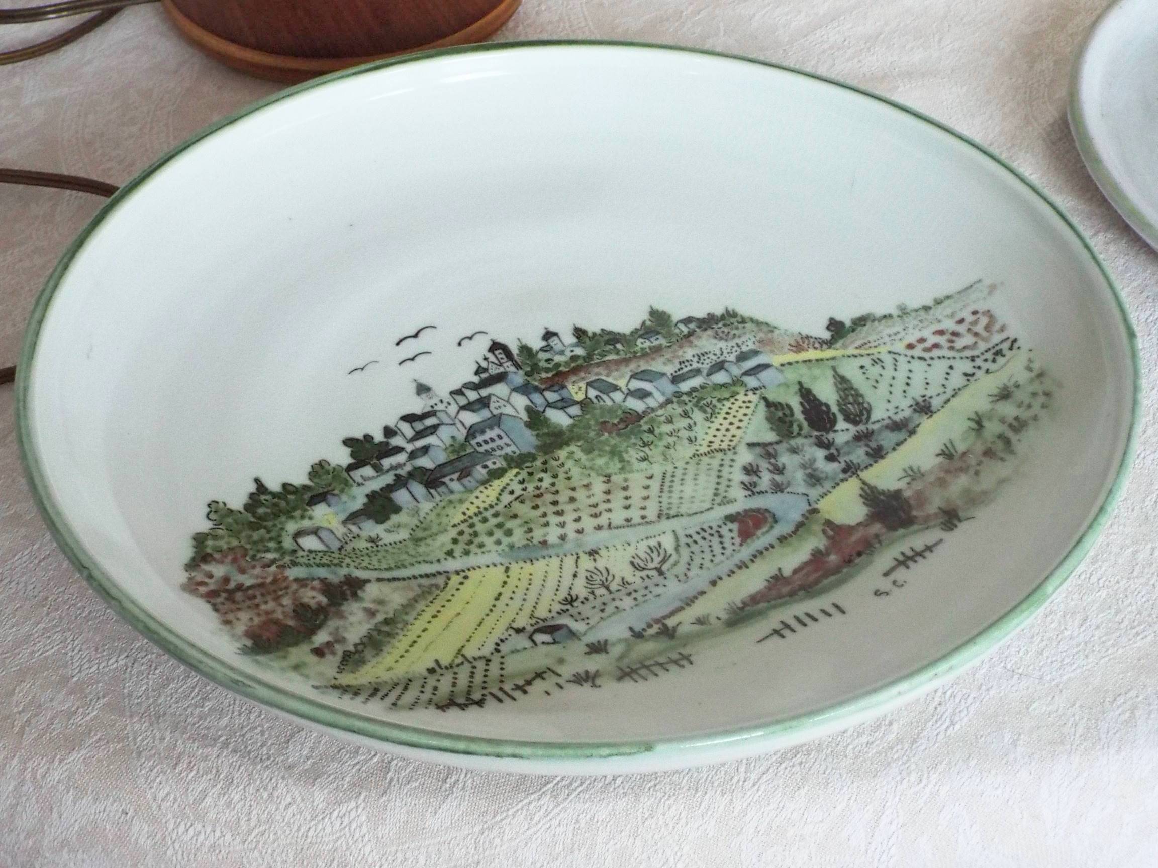 Yvonne Seyve and Josiane Chaudet stoneware dish