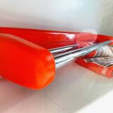 Orange towel rack by Syla from the 70s