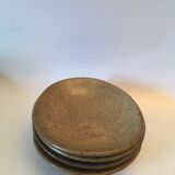 Set of ceramic bread plates