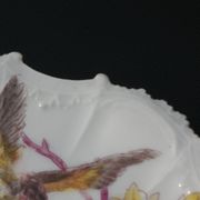 6 Limoges porcelain dessert plates 1900 - Bird decor