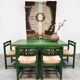 Vintage wooden dining set table & chairs Asko