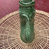 Green fish vase or pitcher