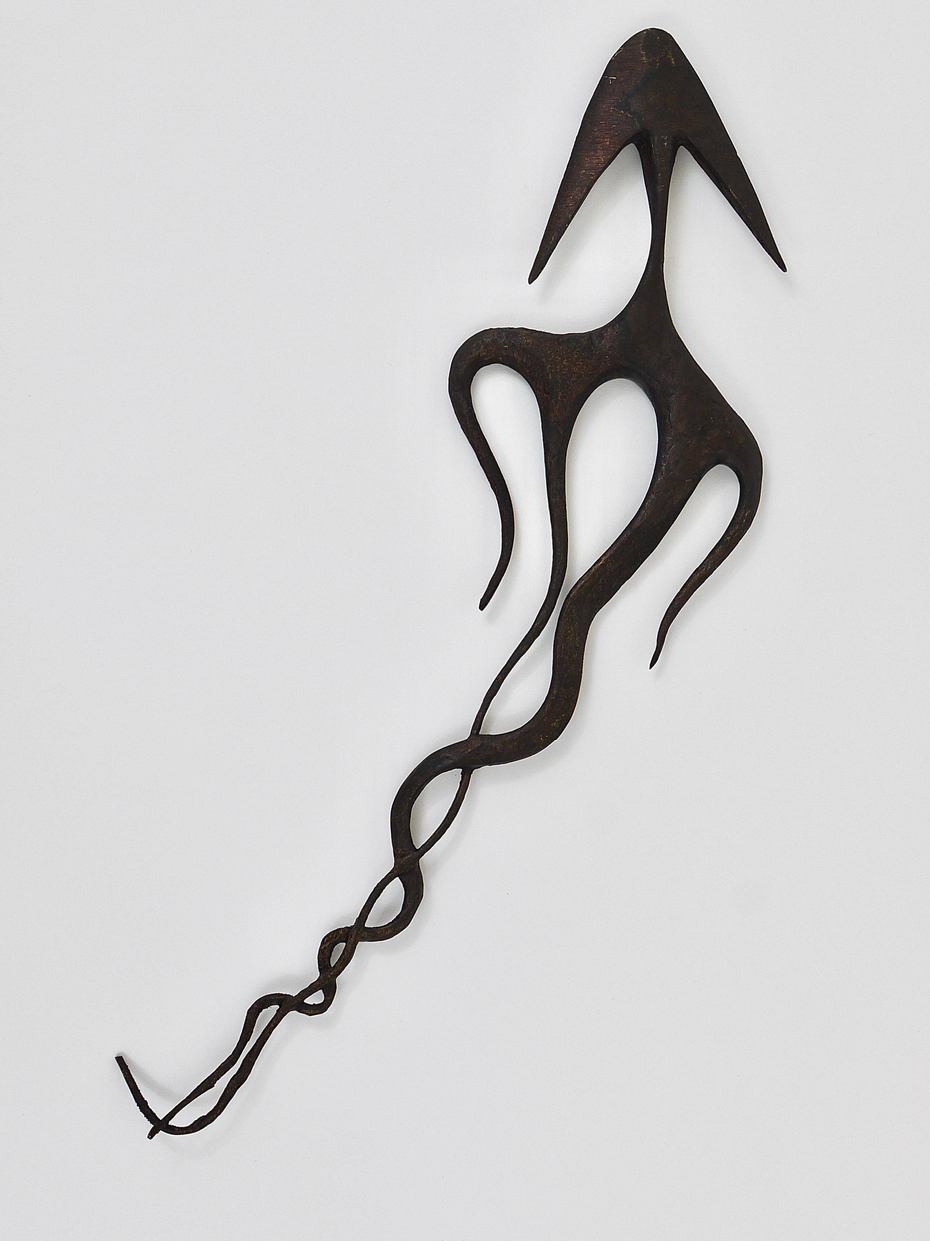 Carl Auböck Wall Sculpture Handmade Napoleon #4271, Brass, Austria